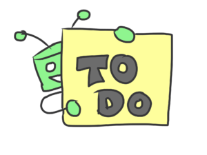 robot showing to-do list as time management