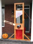 Guillotine Halloween door decor