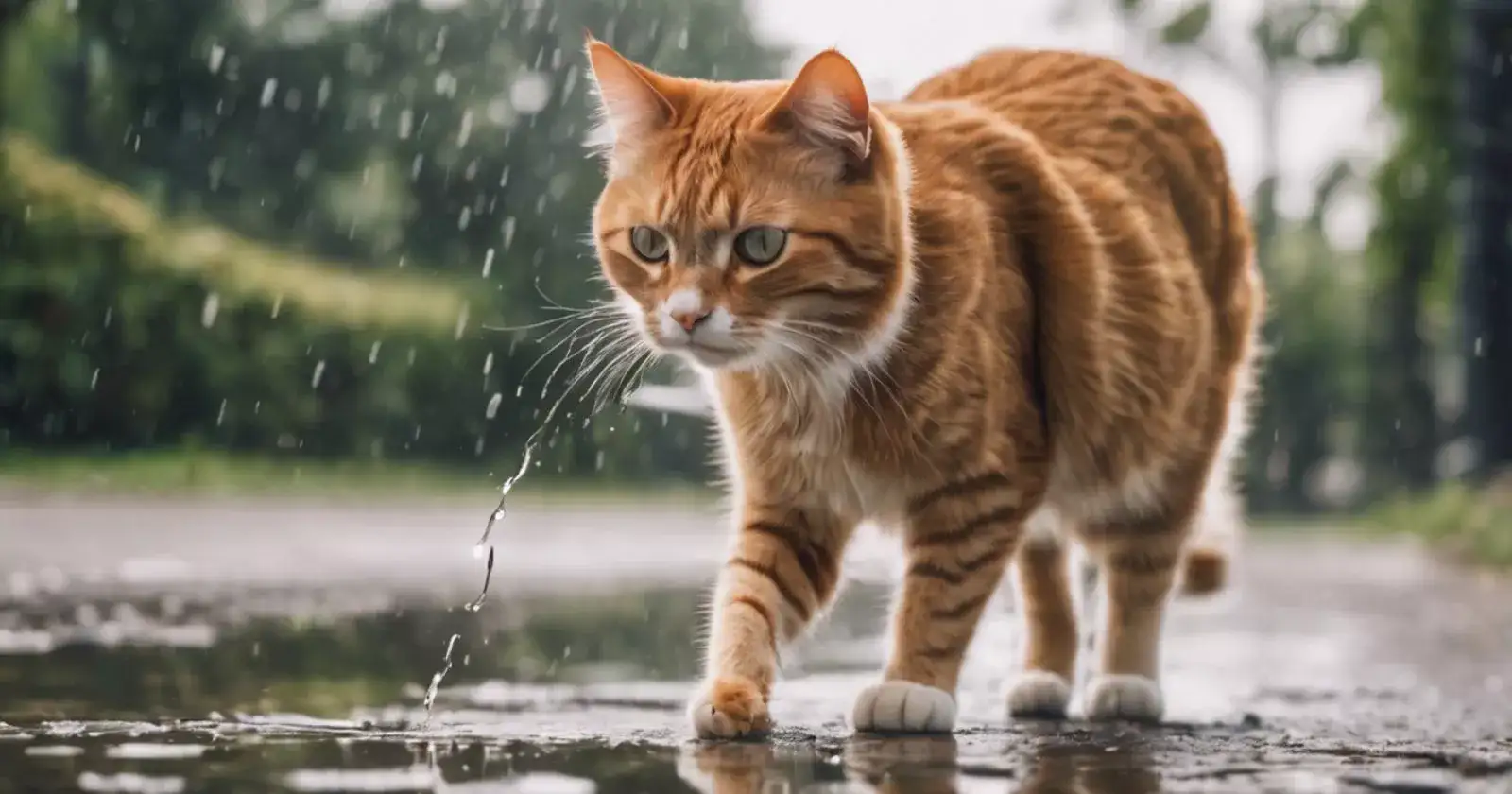 cats can drink rain water