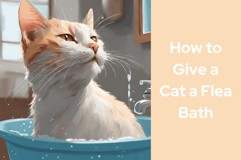 How to Give a Cat a Flea Bath