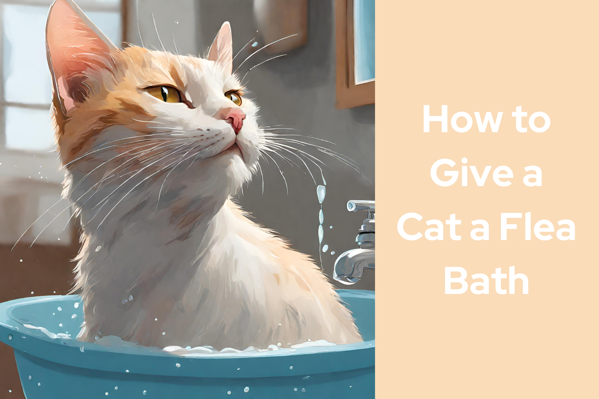 How to Give a Cat a Flea Bath